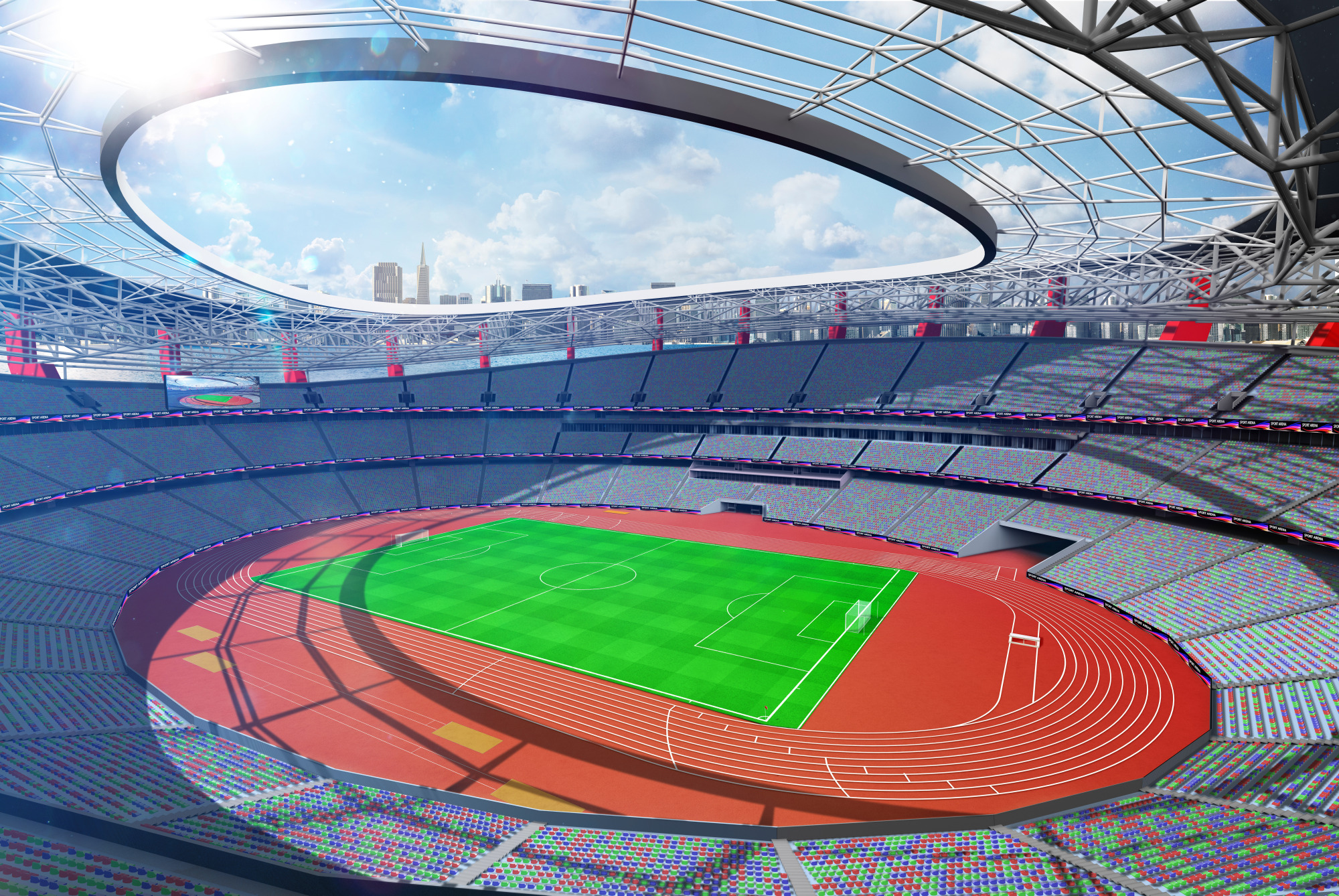 Photomural Football Stadium