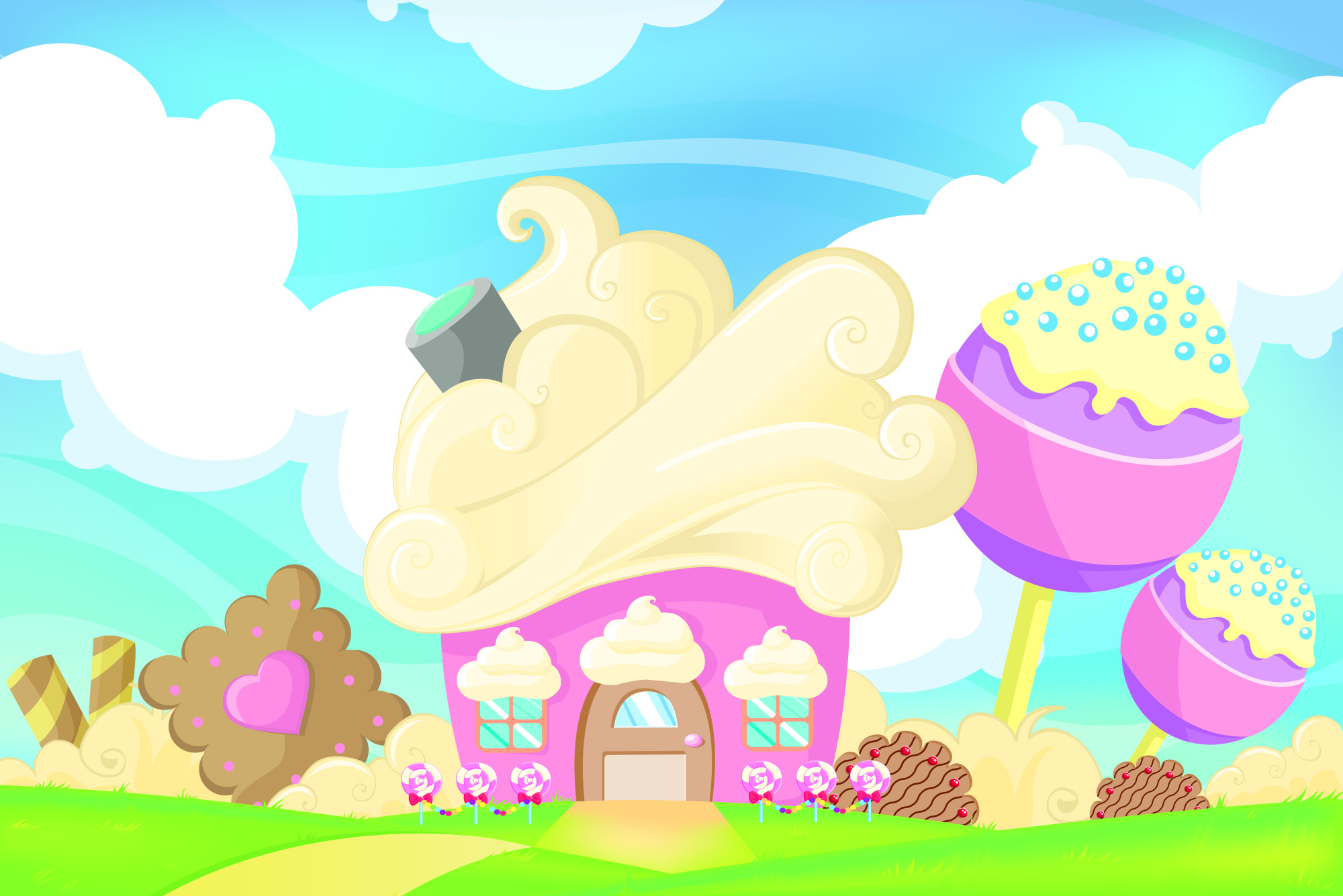 Photomural Land Of Sweets
