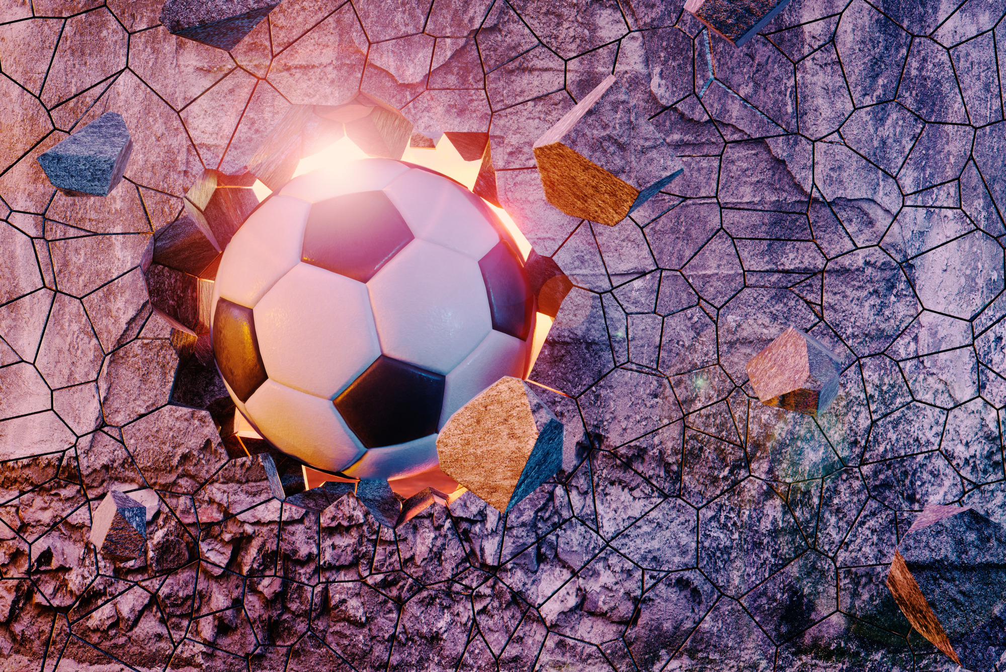 Photomural Sports 3D Ball