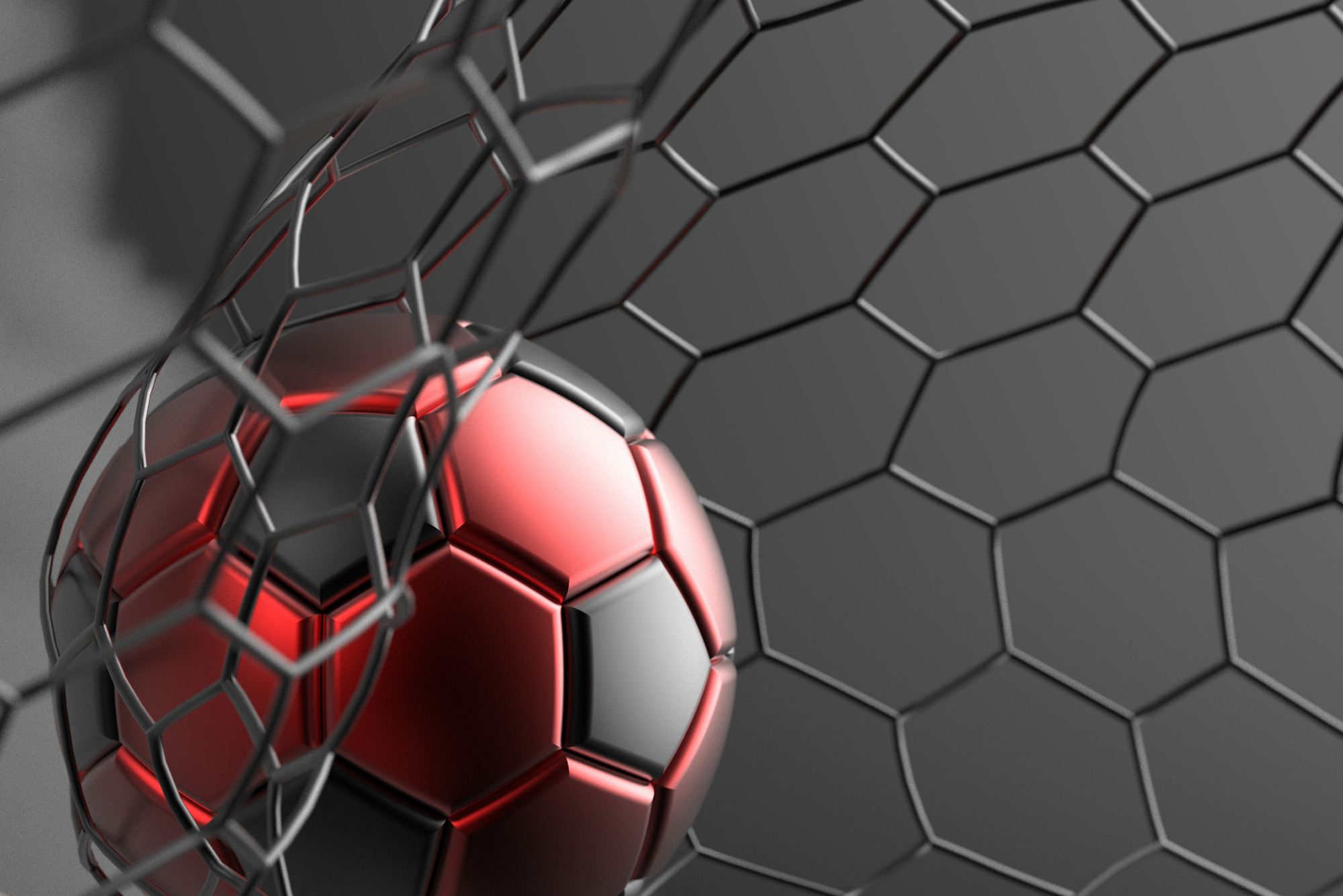 Photomural Sports Ball In Goal