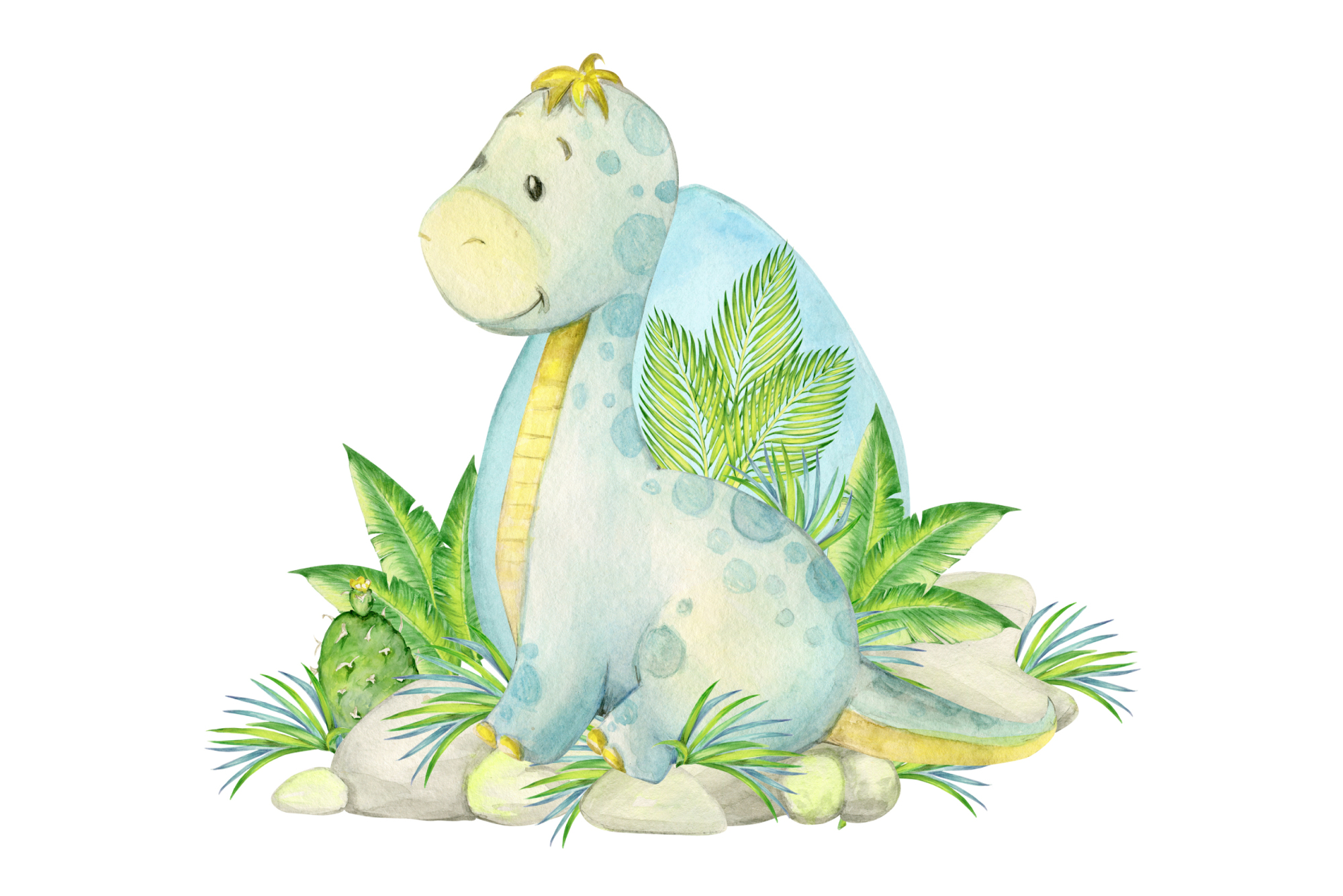 Photomural Little Dinosaur And Nature