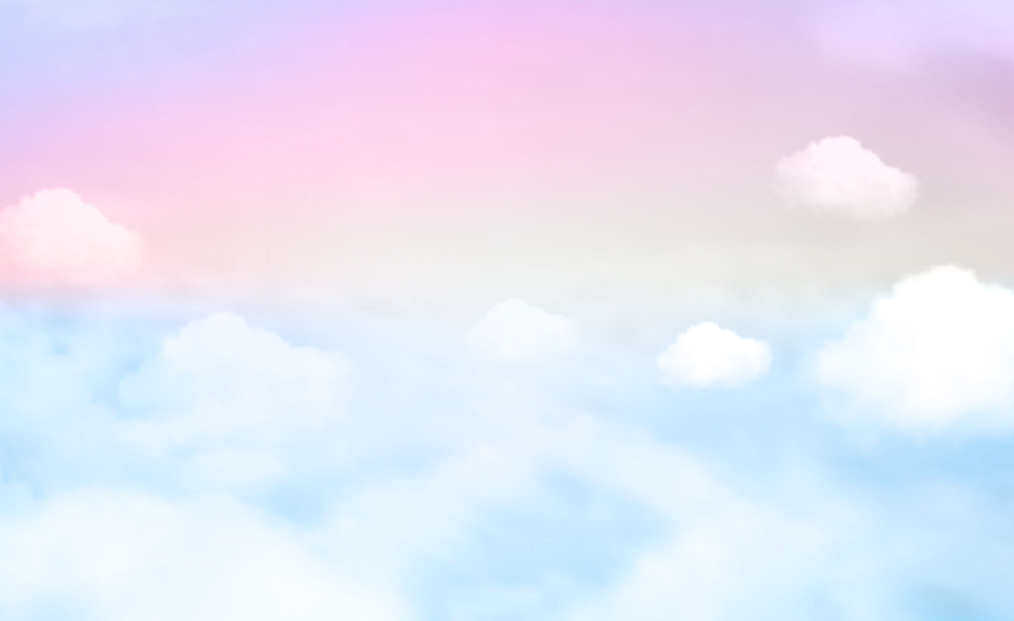 Photomural Colourful Tender Sky