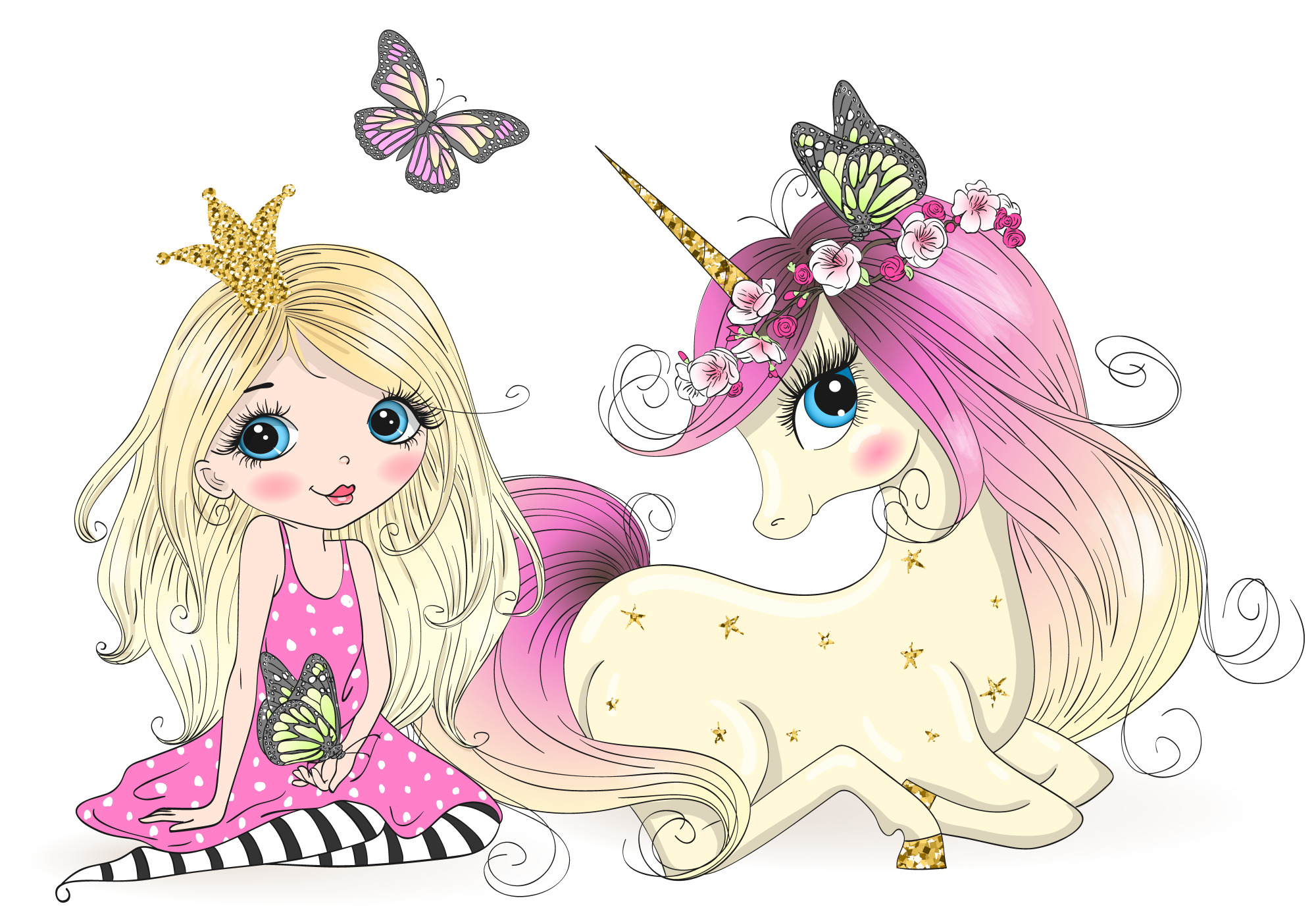 Photomural Fairy Tales And Unicorns