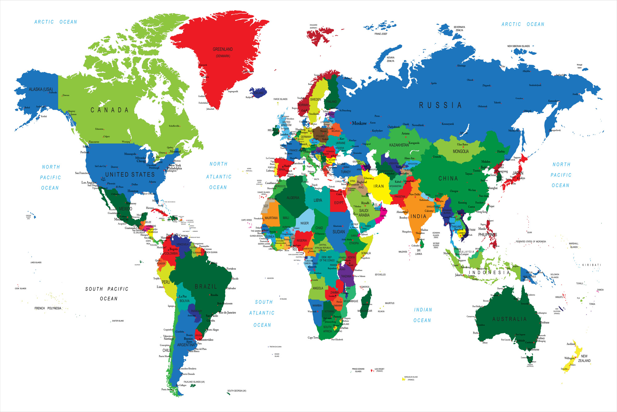 Photomural World Map