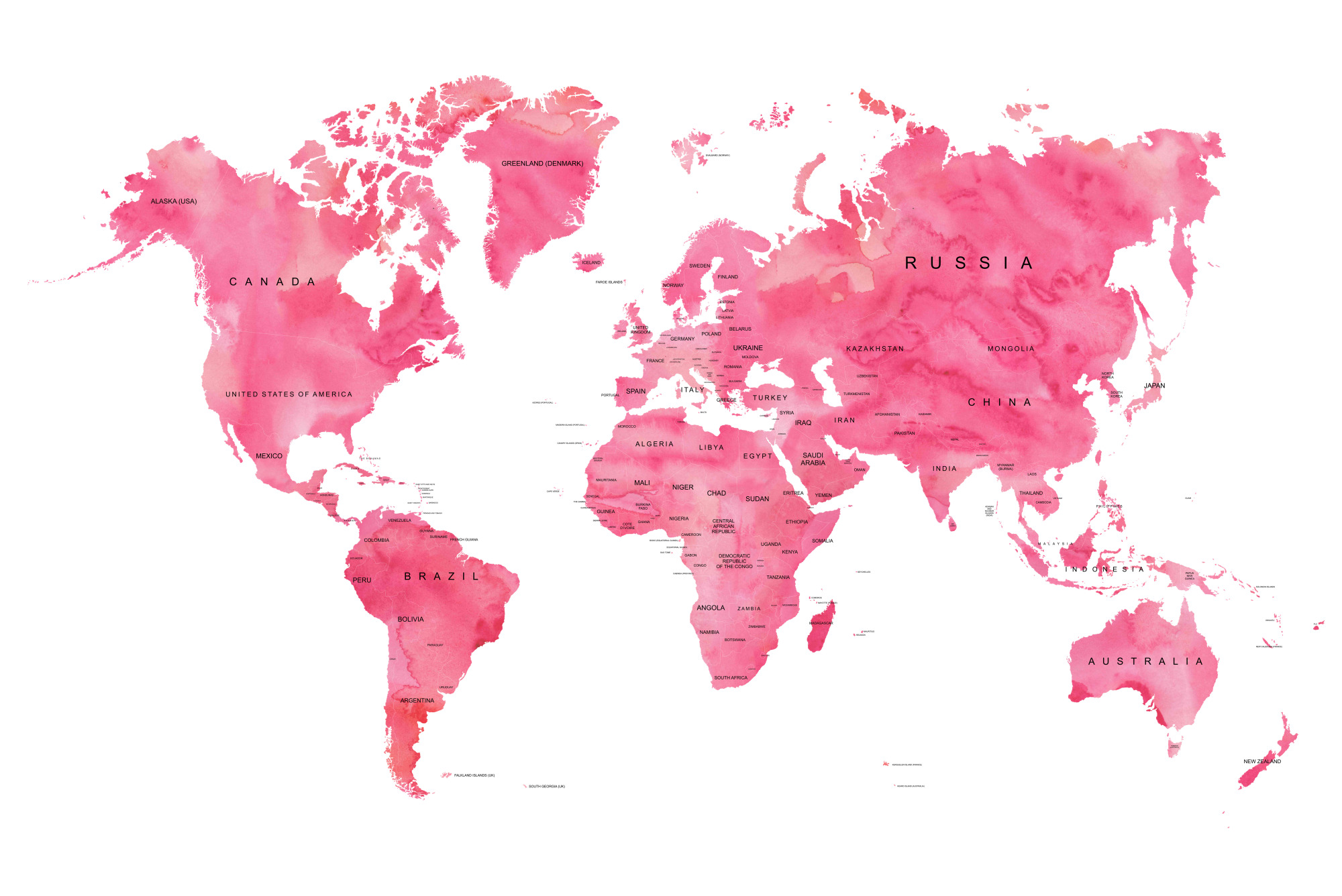 Photomural World Map