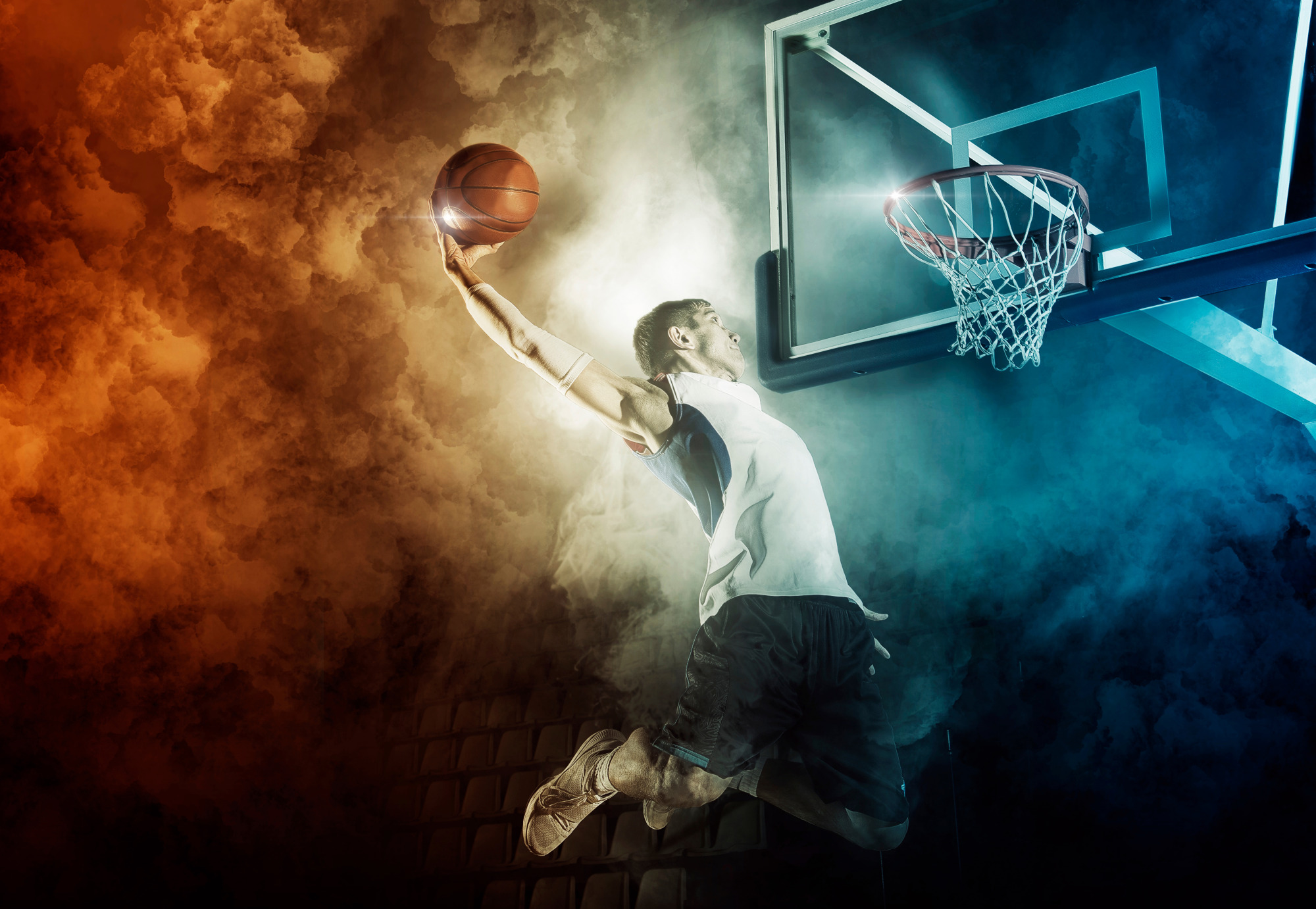 Photomural Basketball Player Made A Dunk