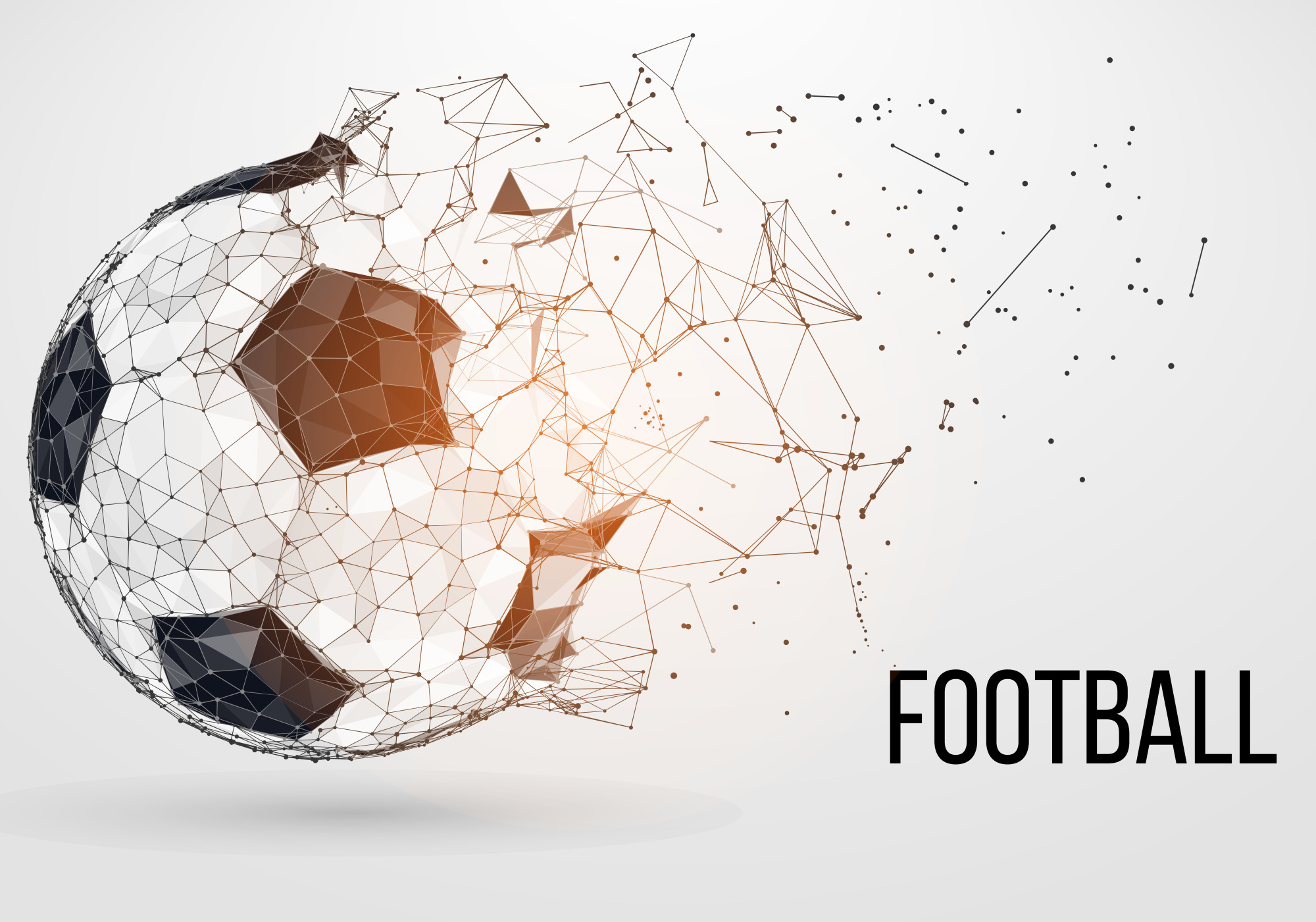 Photomural Abstract Soccer Ball