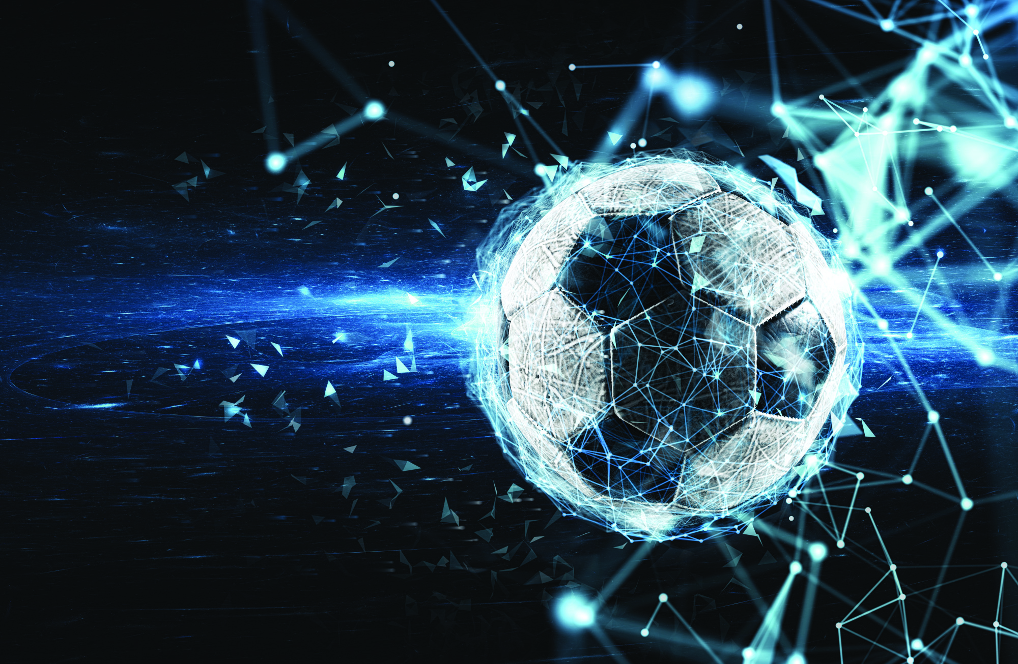 Photomural Soccer Ball In A Modern Style