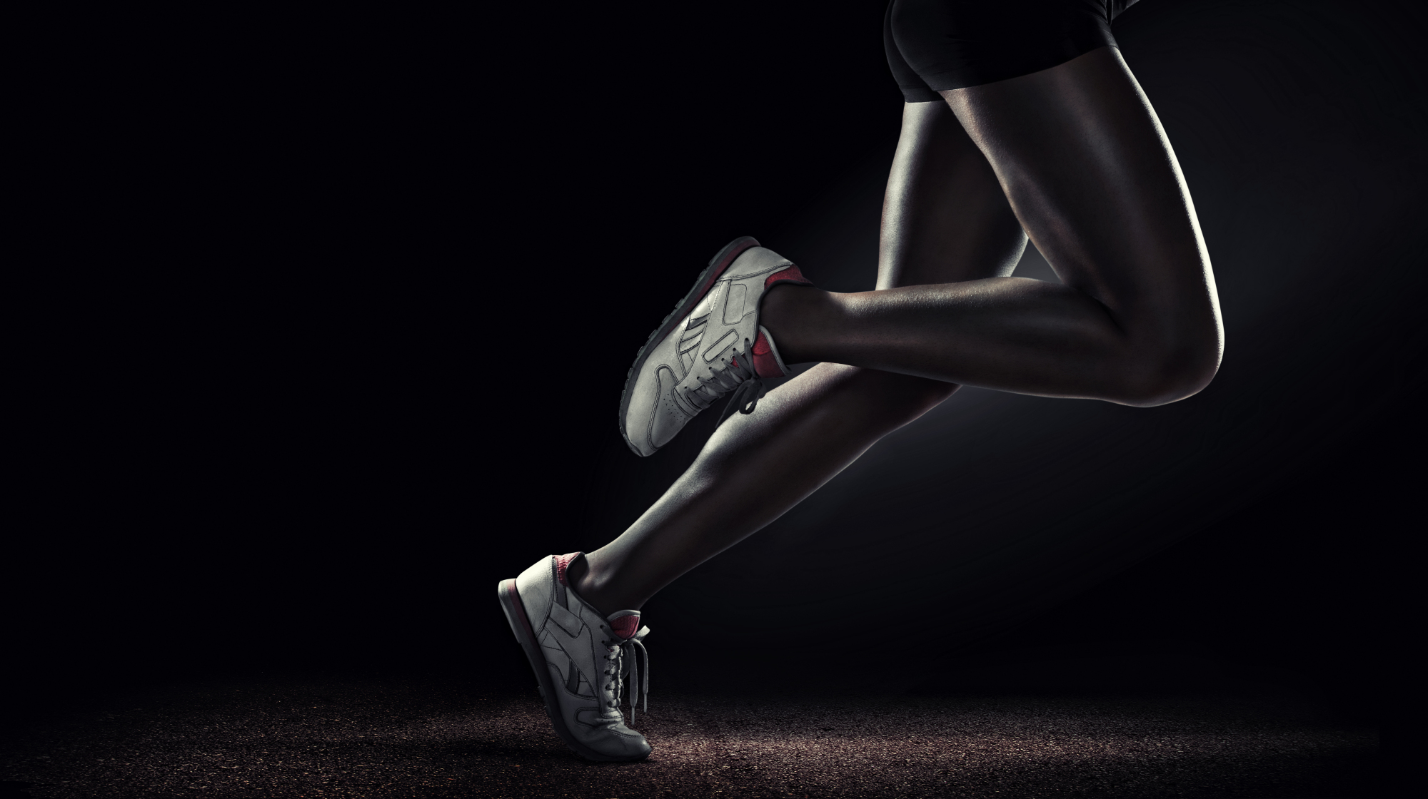 Photomural Athlete's Legs During The Run