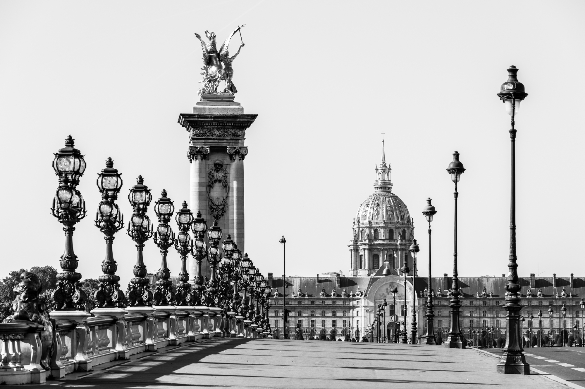 Photomural Paris Black And White