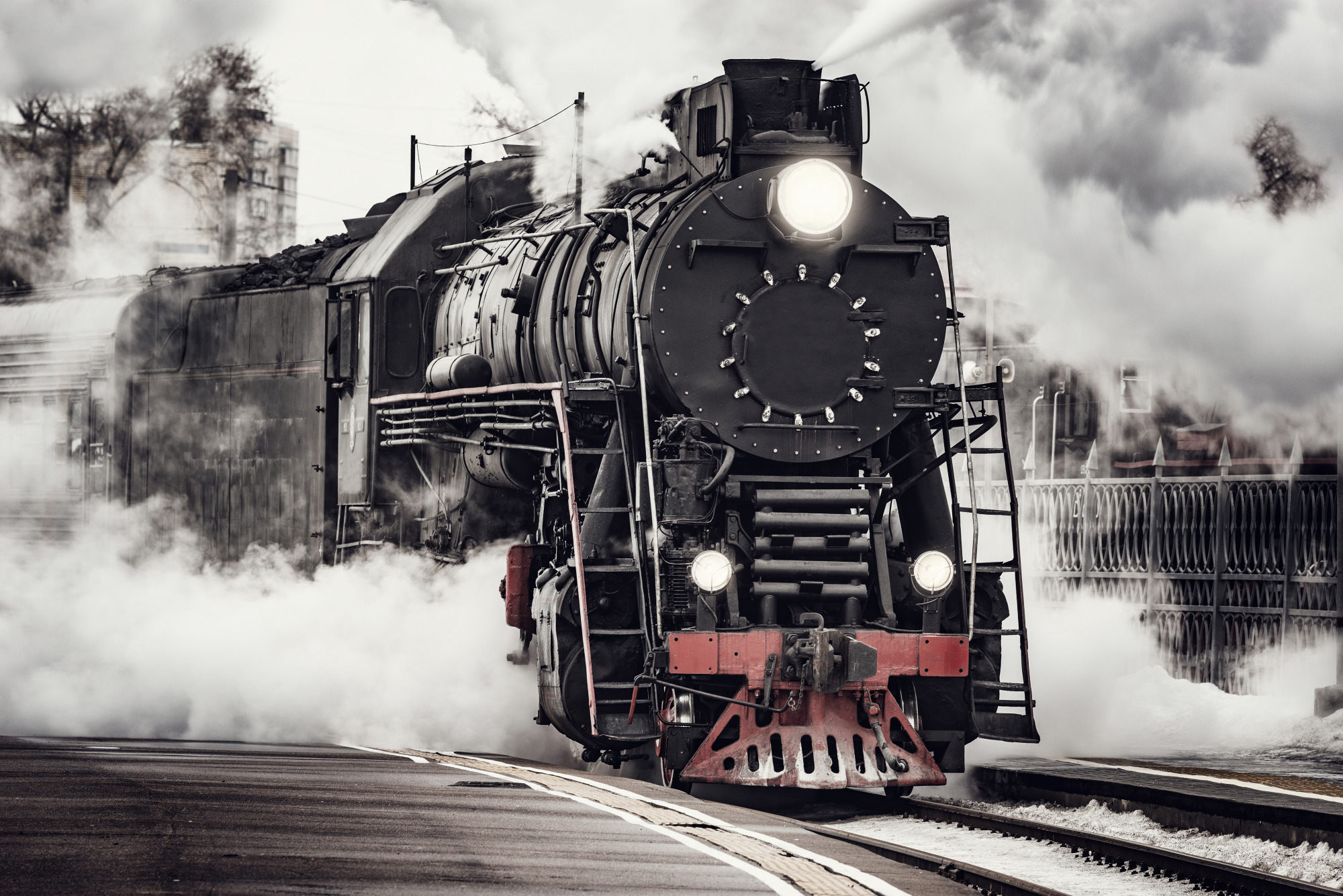 Photomural Antique Steam Train