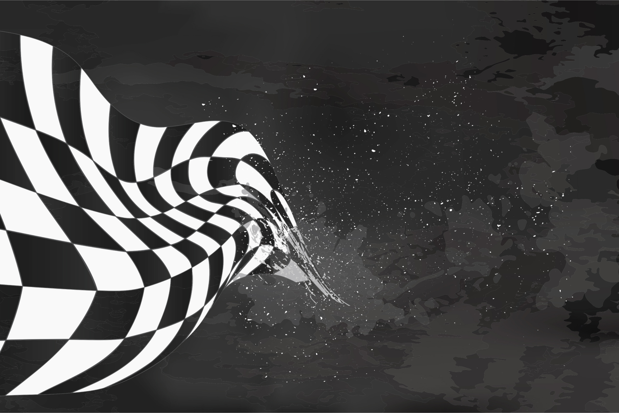 Photomural Racing Flag