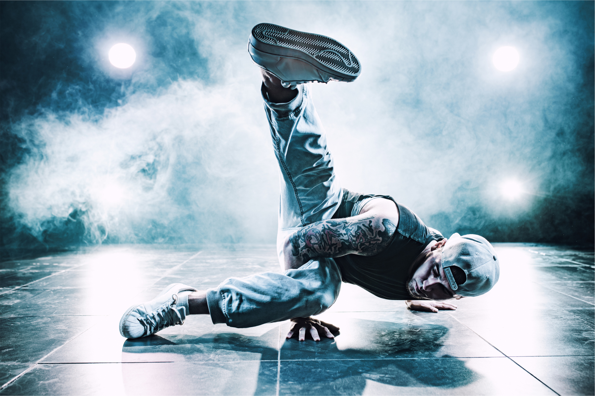 Photomural Breakdance Dancer During The Performance