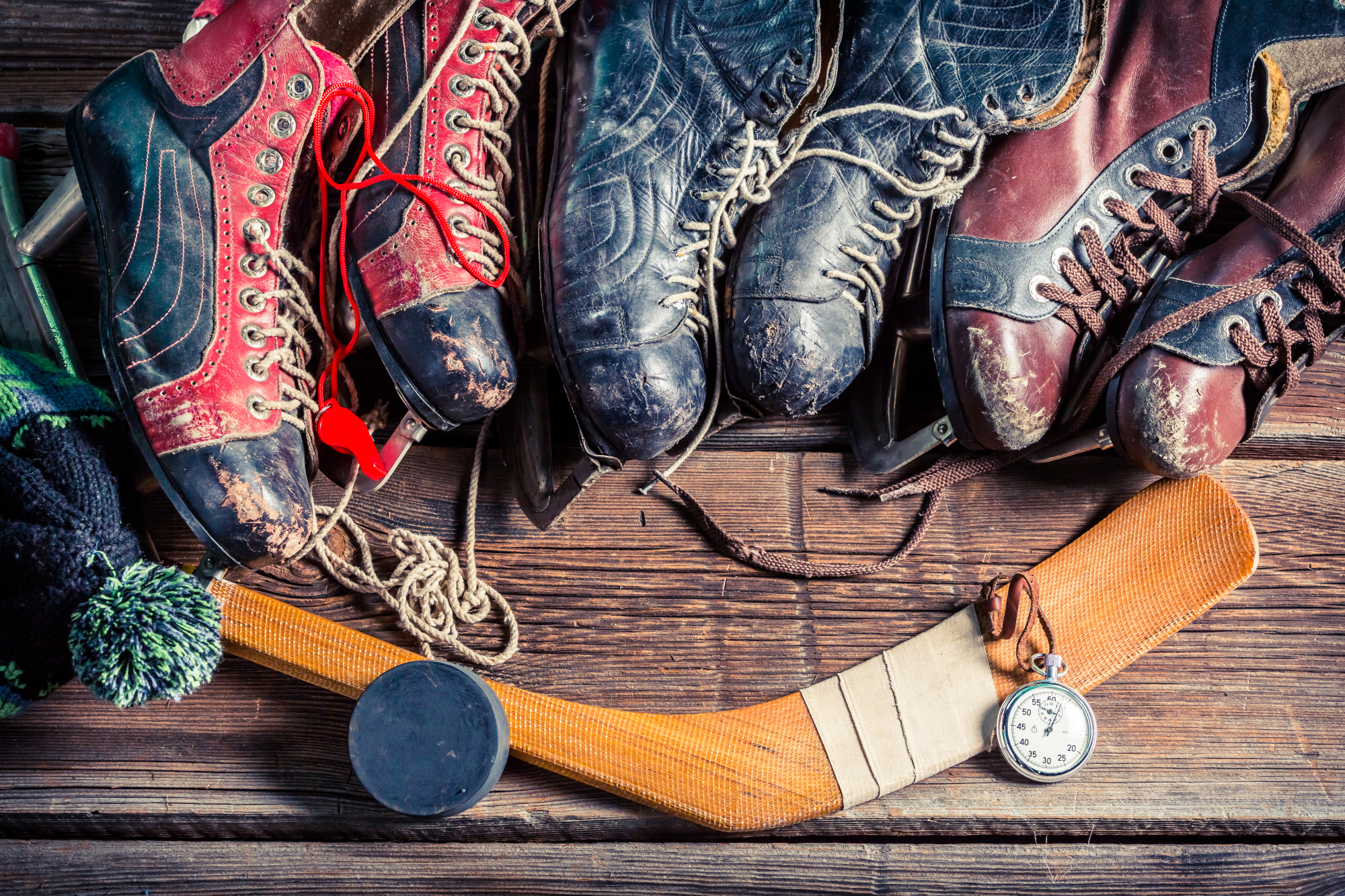 Photomural Hockey Skates