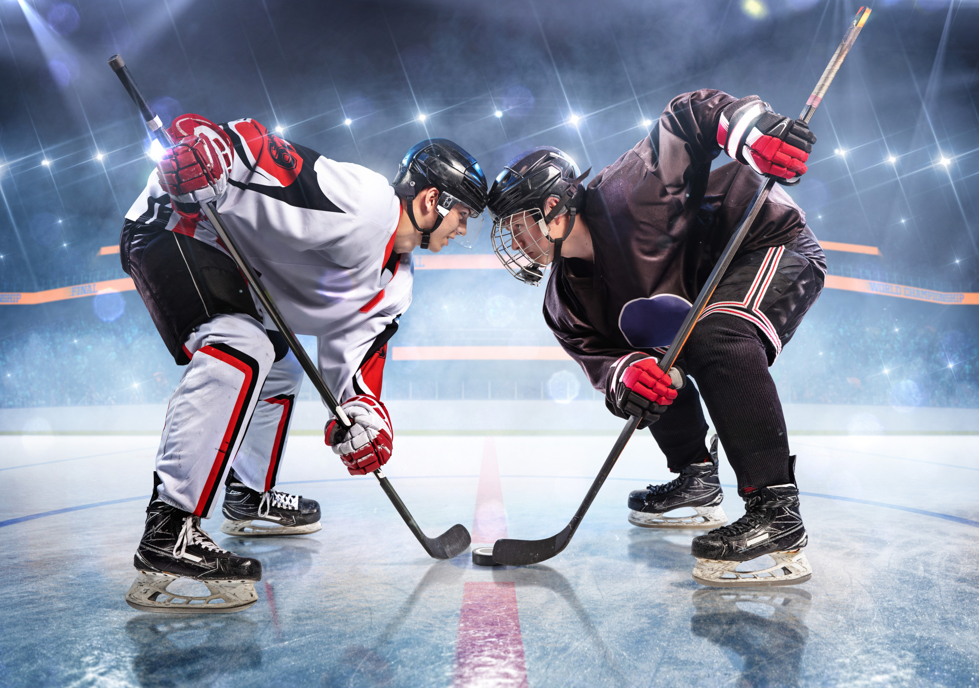 Photomural The Beginning Of The Hockey Match