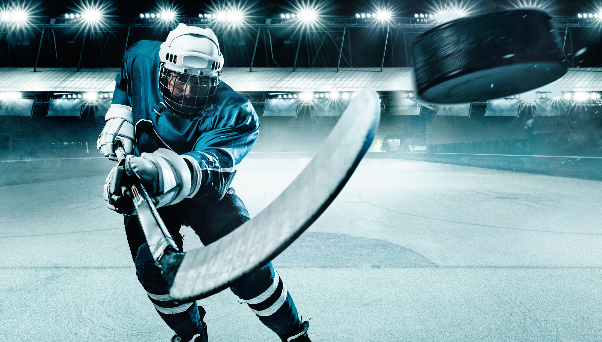 Photomural Hockey Player In Action