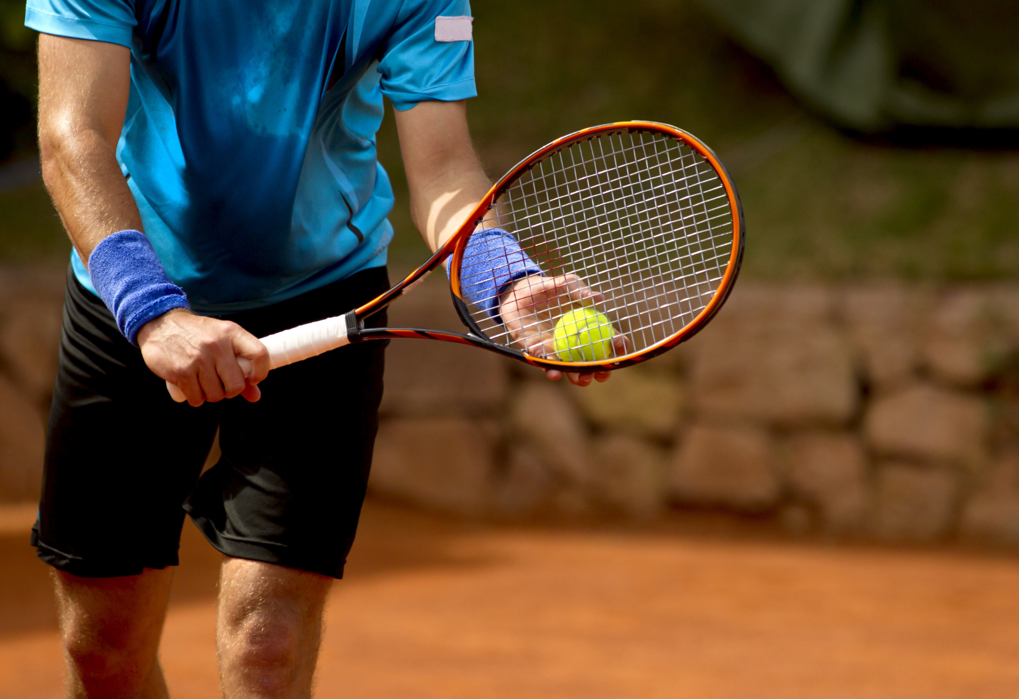 Photomural A Serving Tennis Player