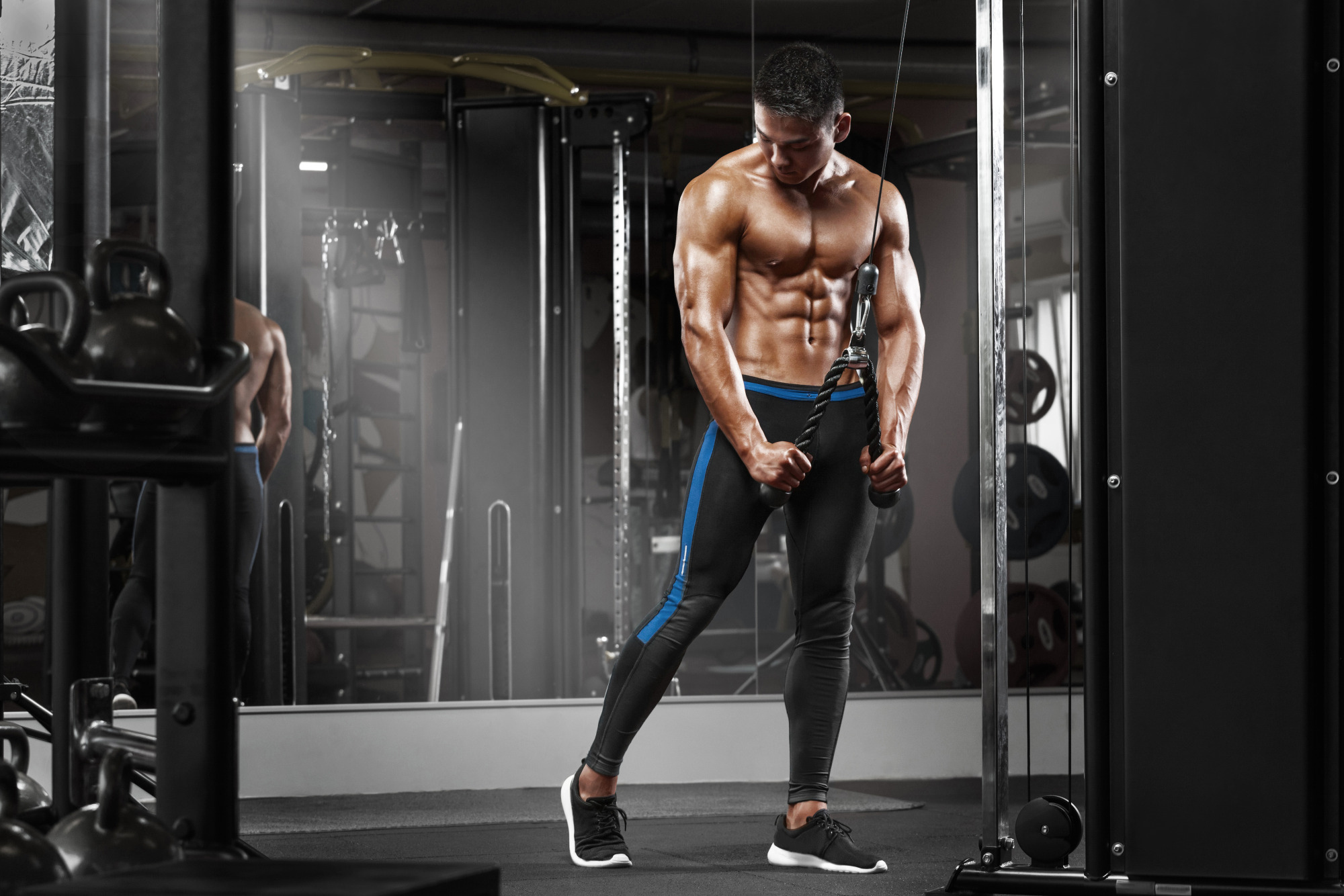 Photomural Muscular Man During