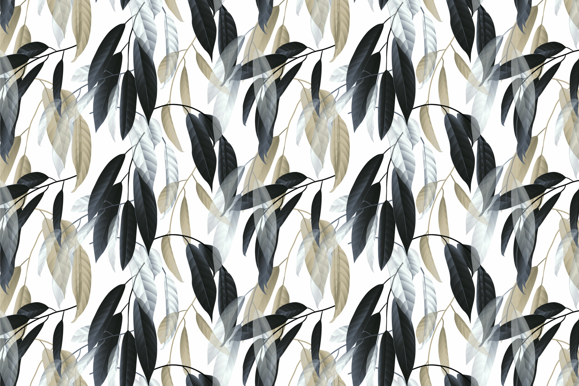 Photomural Leaves