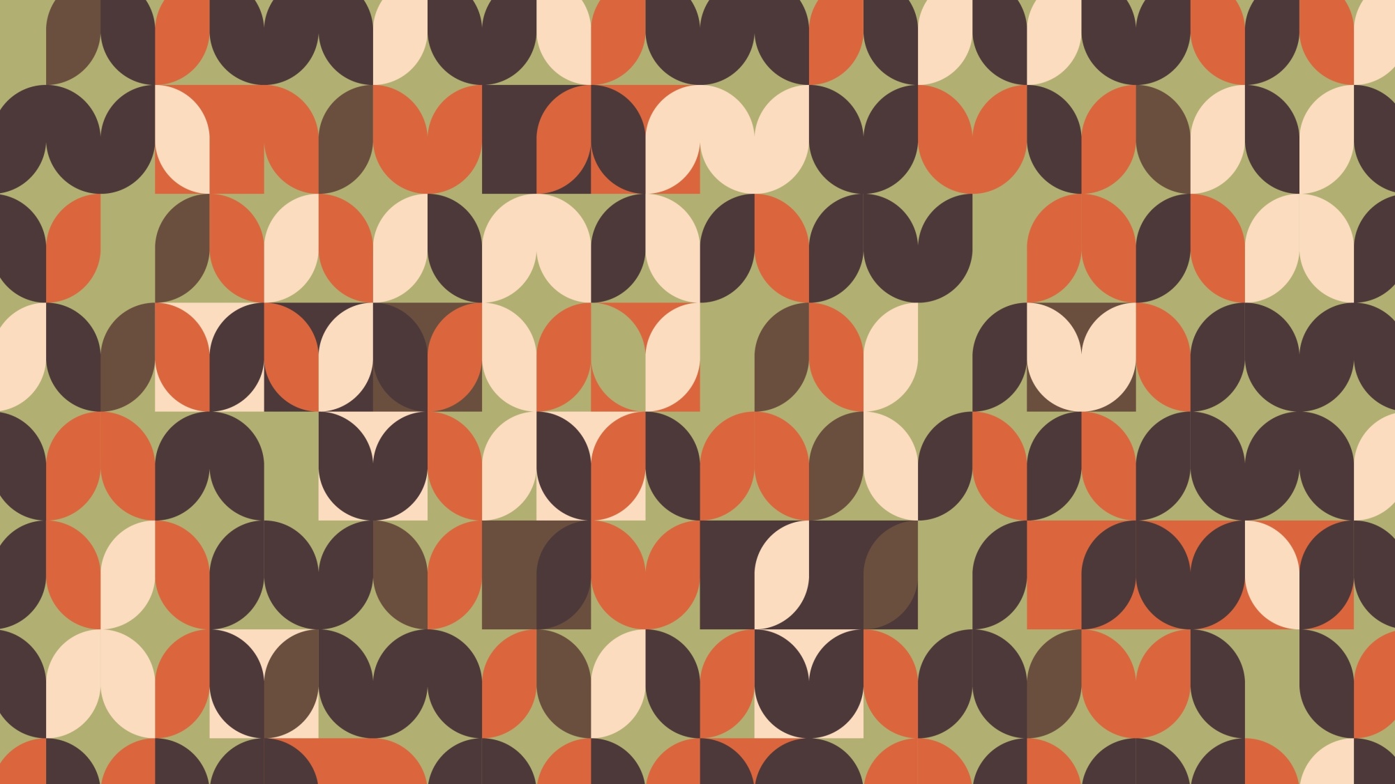 Photomural Retro Pattern, Geometric Colorful Abstract