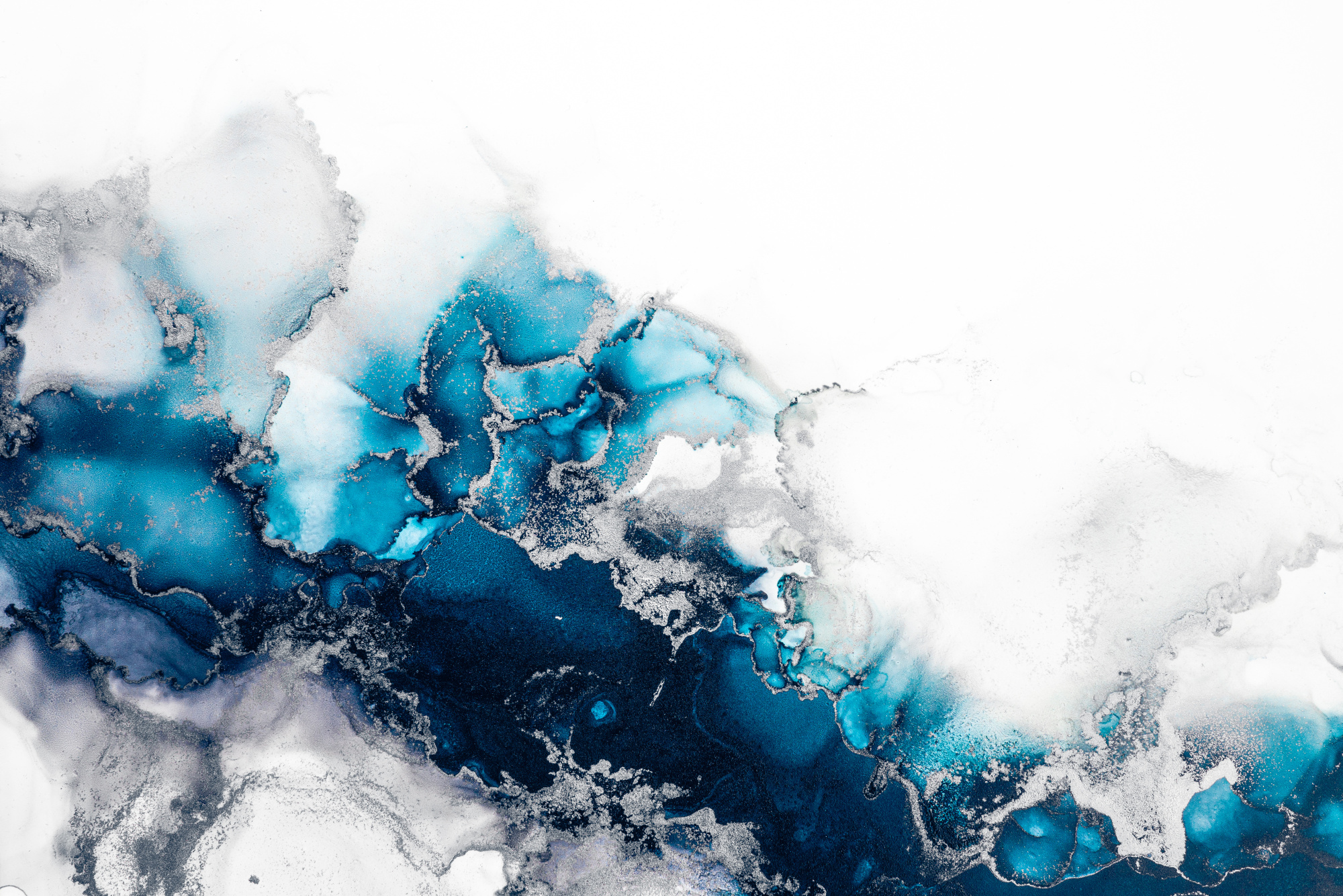 Photomural Marble Ink Abstract Art From Exquisite Original Painting For Abstract Background . Painting Was Painted Pattern Of Ombre Alcohol Ink .