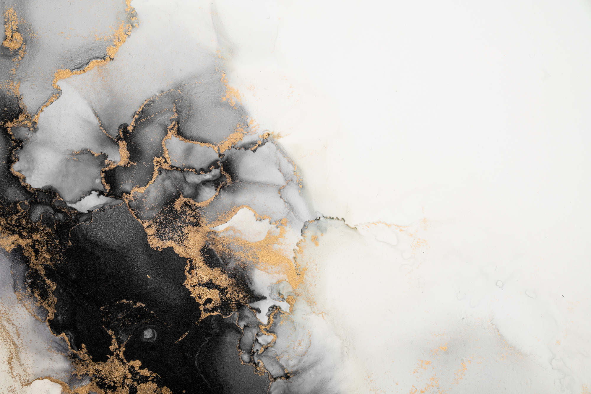 Photomural Marble Ink Abstract Art From Exquisite Original Painting For Abstract Background . Painting Was Painted Pattern Of Ombre Alcohol Ink .