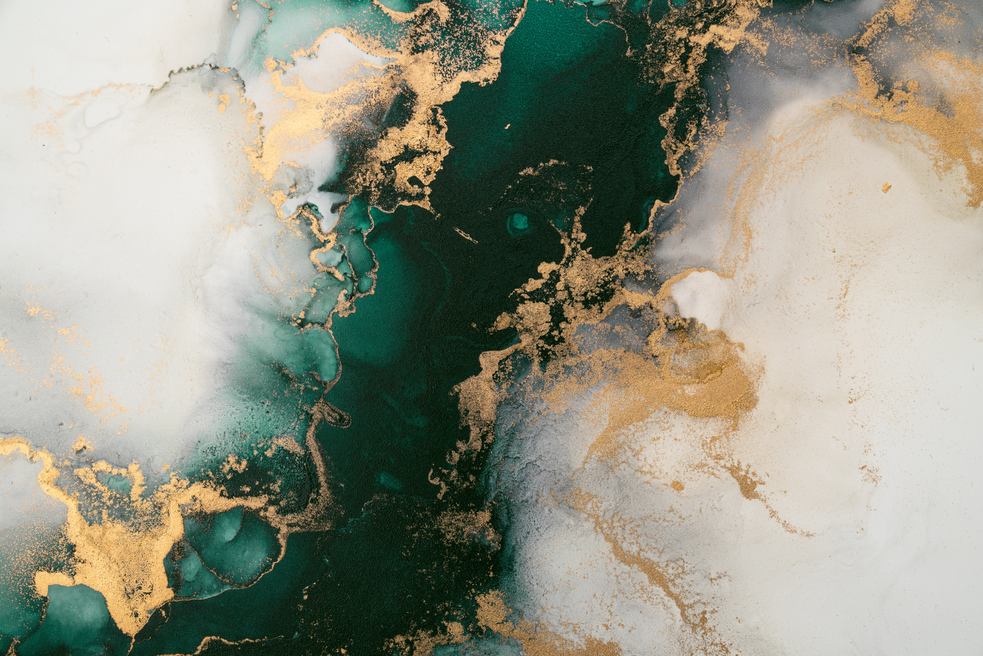 Photomural Marble Ink Abstract Art From Exquisite Original Painting For Abstract Background . Painting Was Painted Pattern Of Ombre Alcohol Ink .