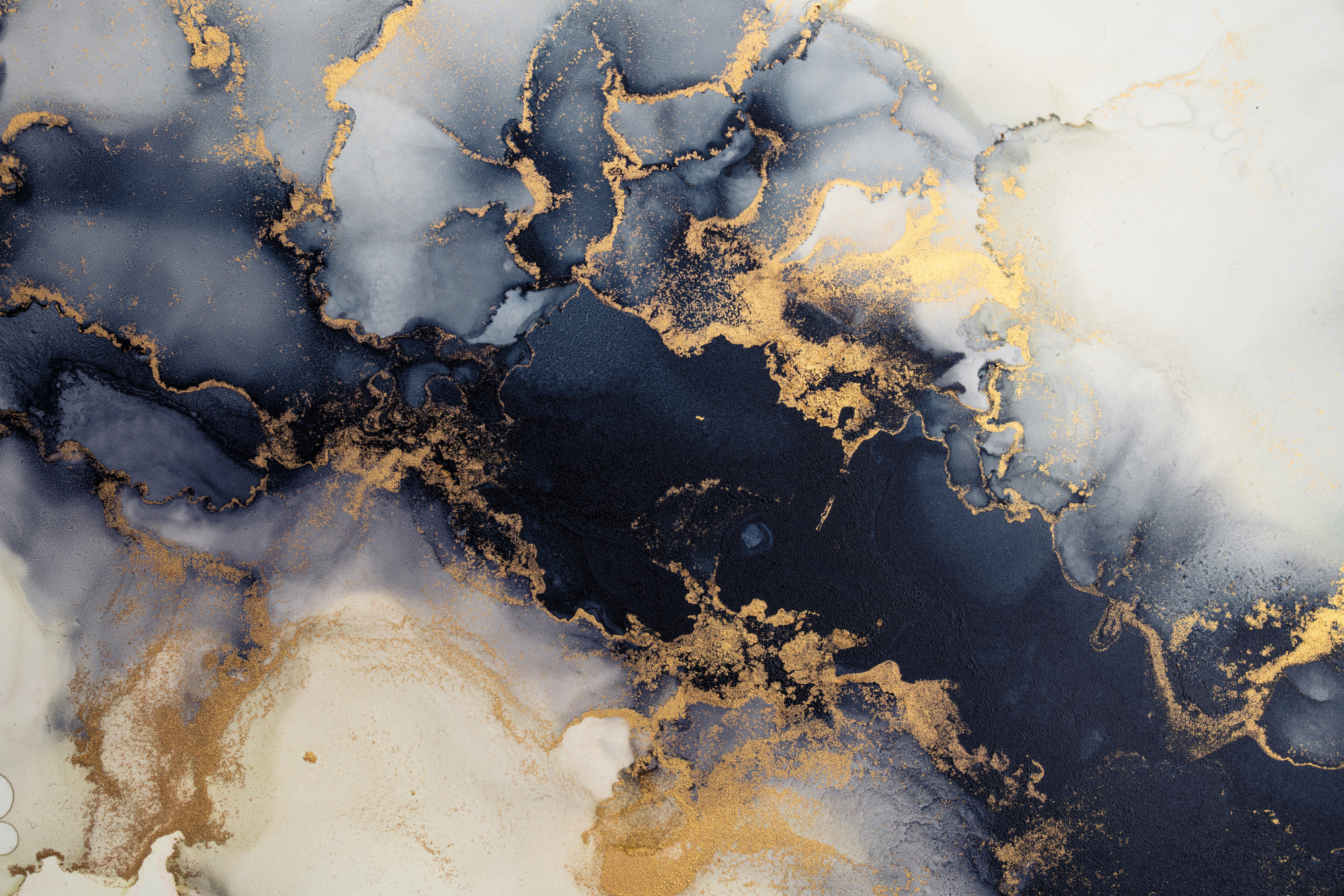 Photomural Marble Ink Abstract Art From Exquisite Original Painting For Abstract Background . Painting Was Painted Pattern Of Ombre Alcohol Ink .