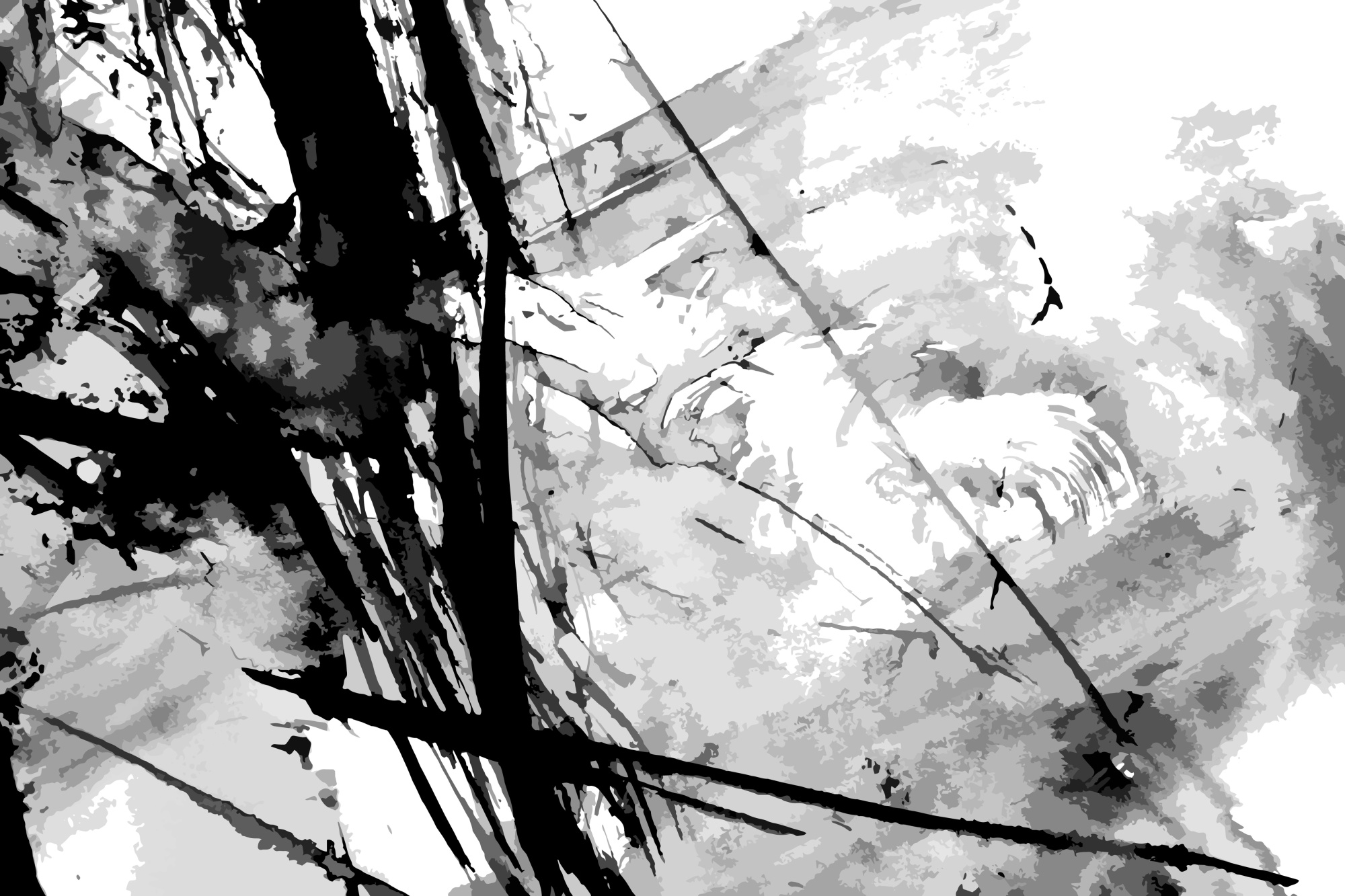 Photomural Abstract Ink Paint Background