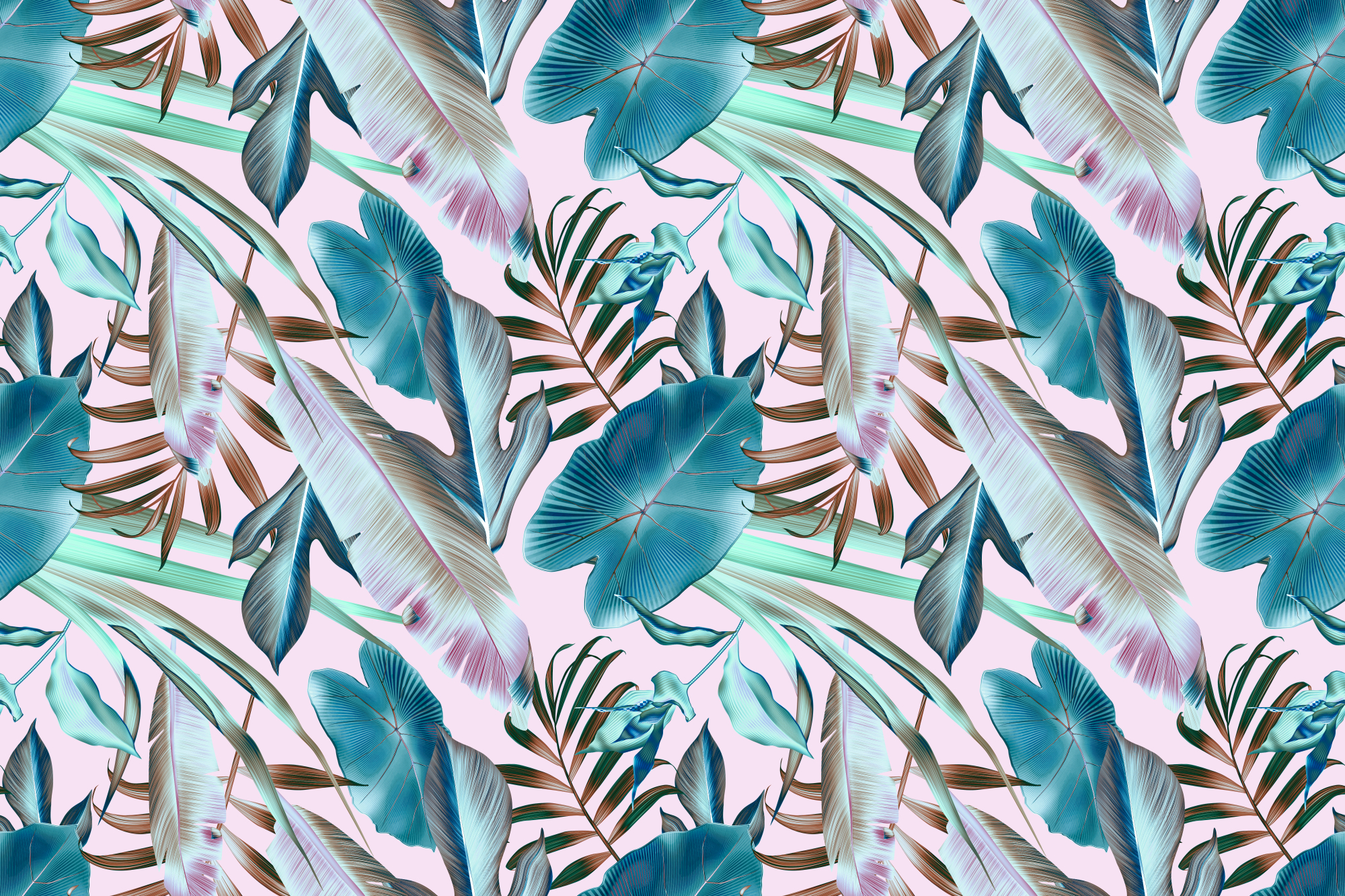 Photomural Leaves