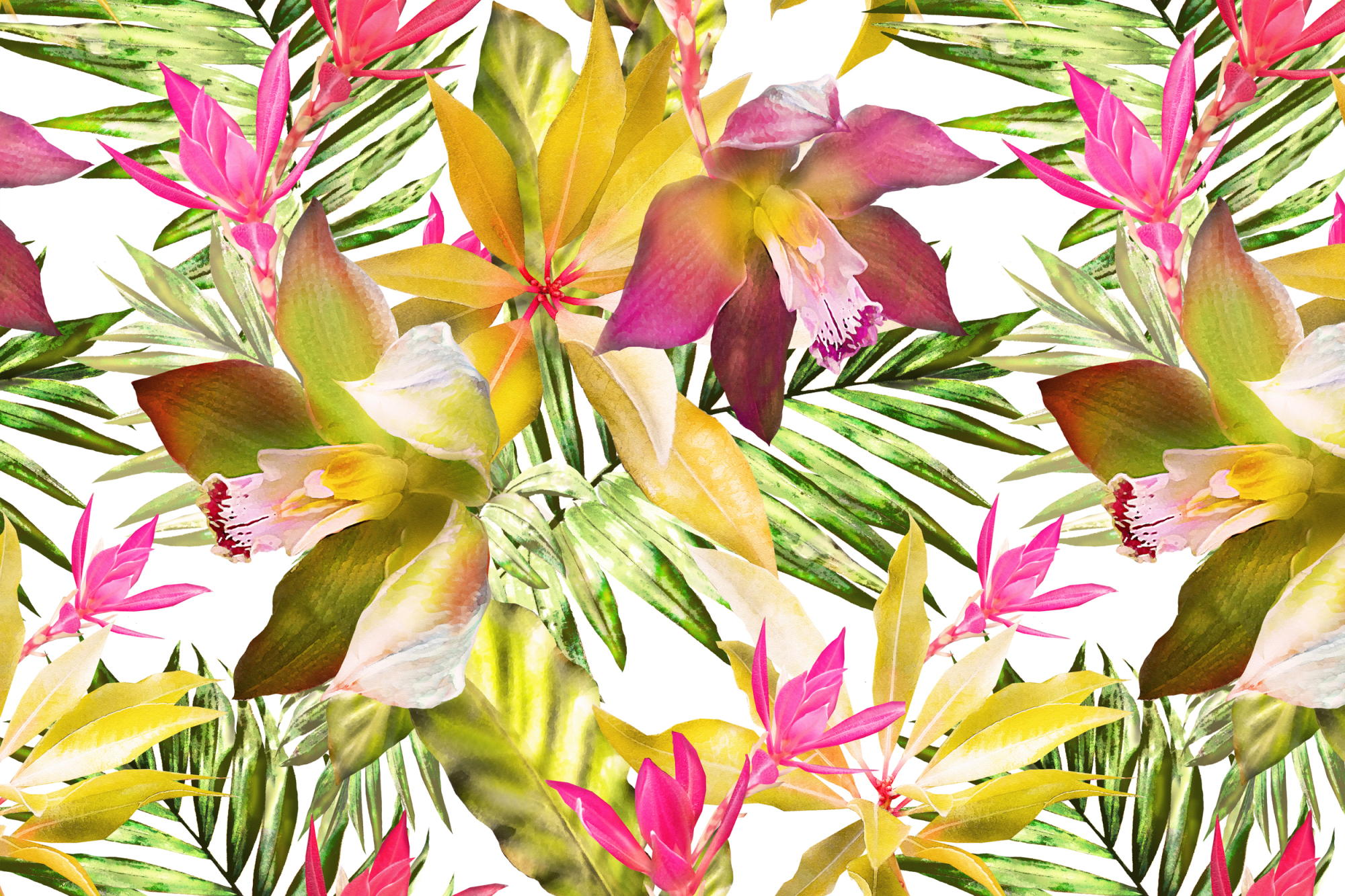 Photomural Tropical Leaves