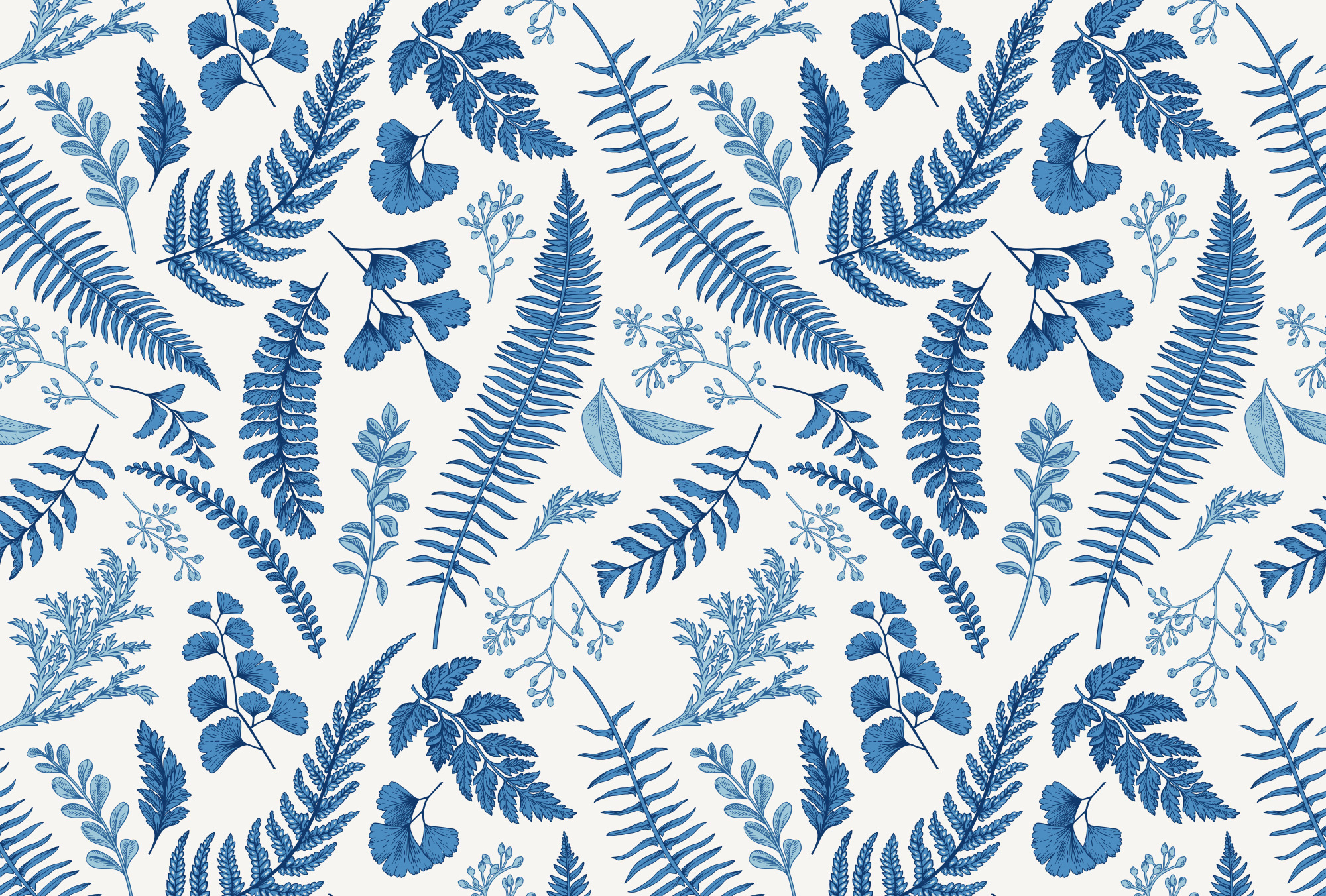 Photomural Fern Leaves