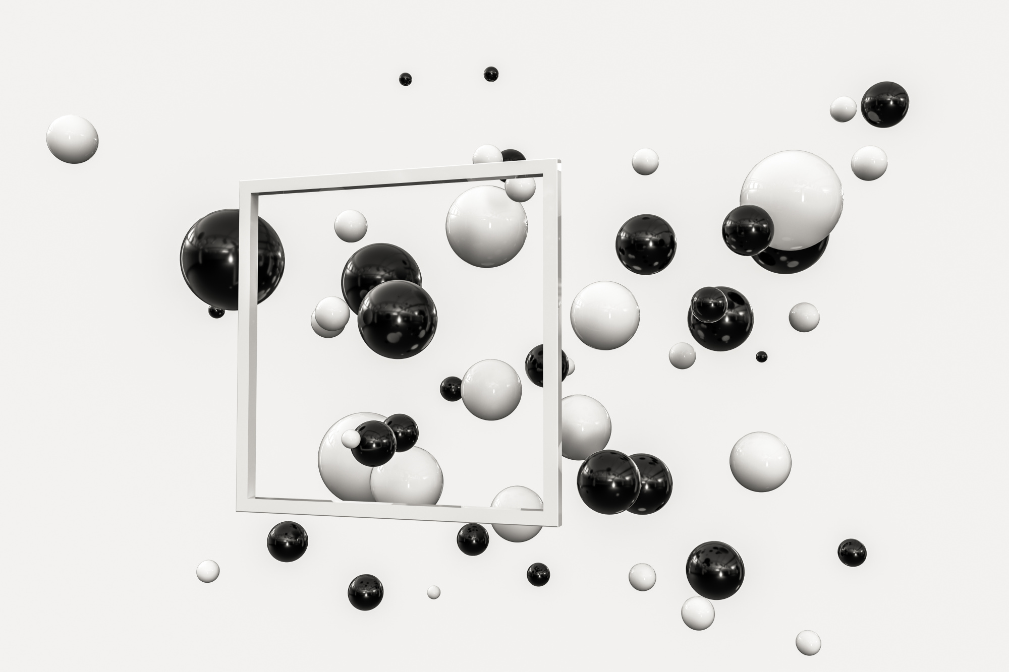 Photomural Balls 3D