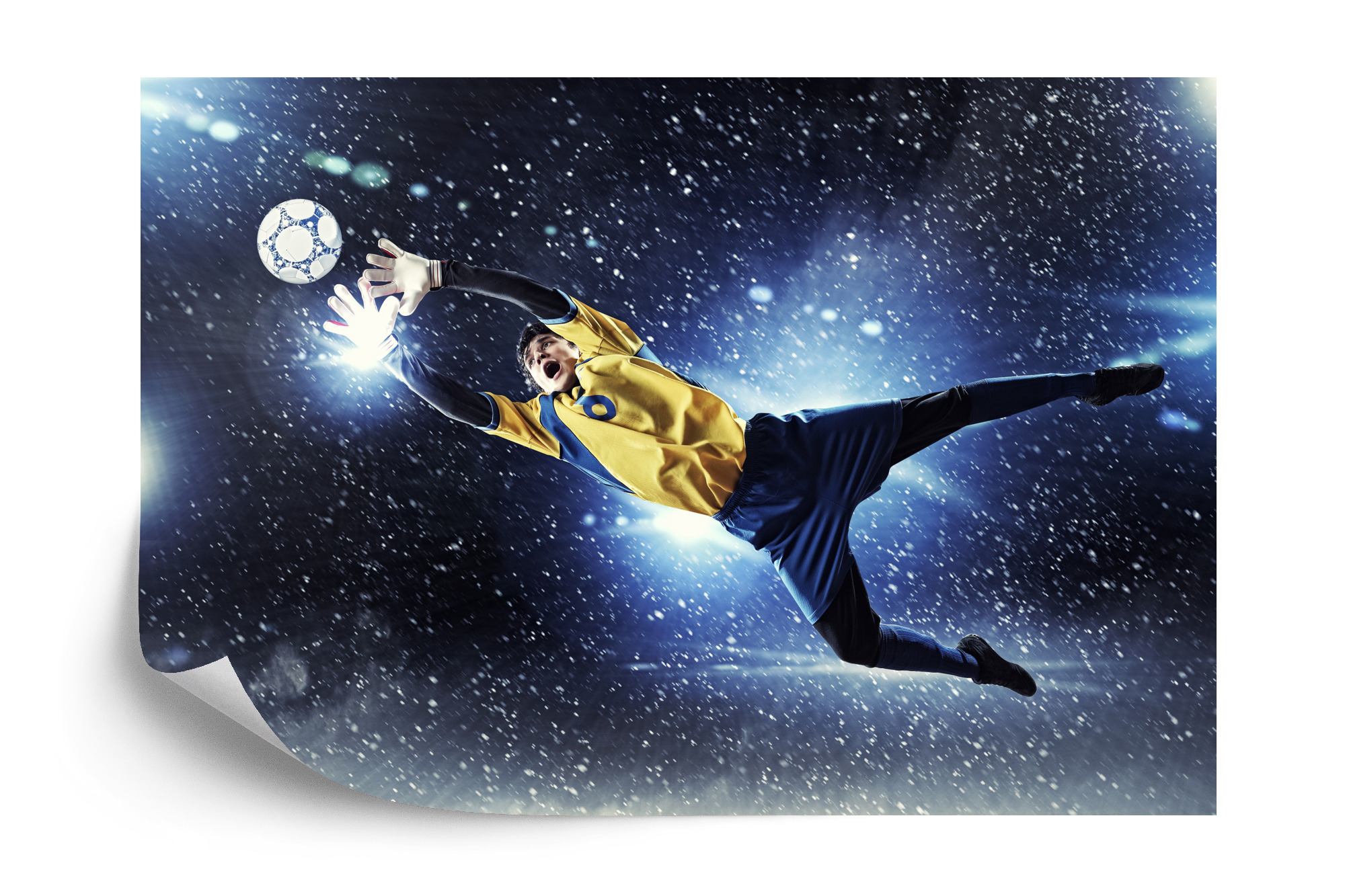 Emaga Fototapeta Bramkarz W Locie Vinyl Strukturalny 450x300