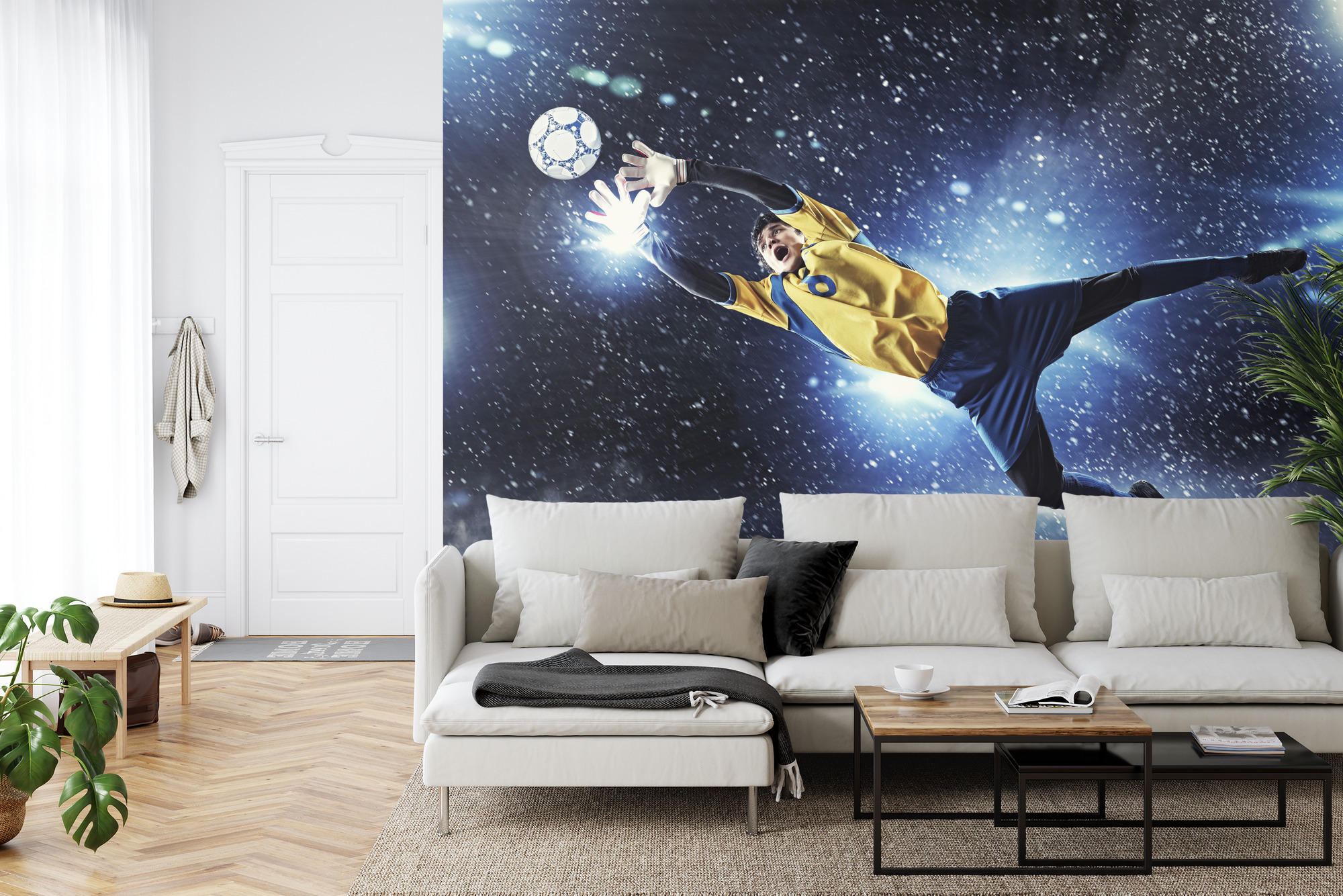 Emaga Fototapeta Bramkarz W Locie Vinyl Strukturalny 450x300