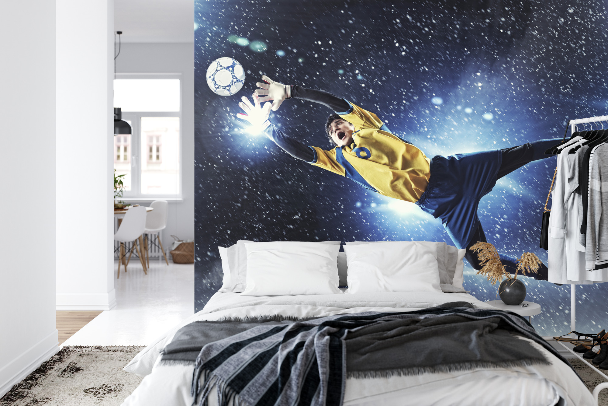 Emaga Fototapeta Bramkarz W Locie Vinyl Strukturalny 450x300