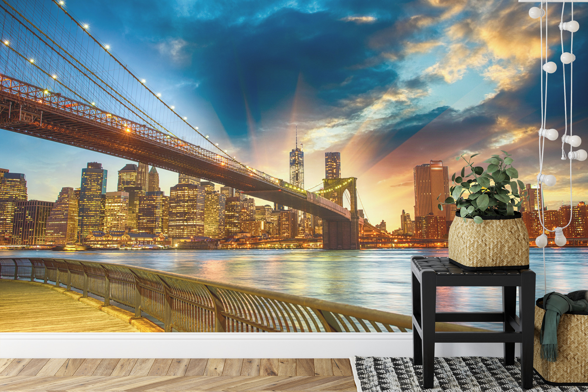 Emaga Fototapeta Widok Na Nowy Jork Vinyl Gładki 368x254