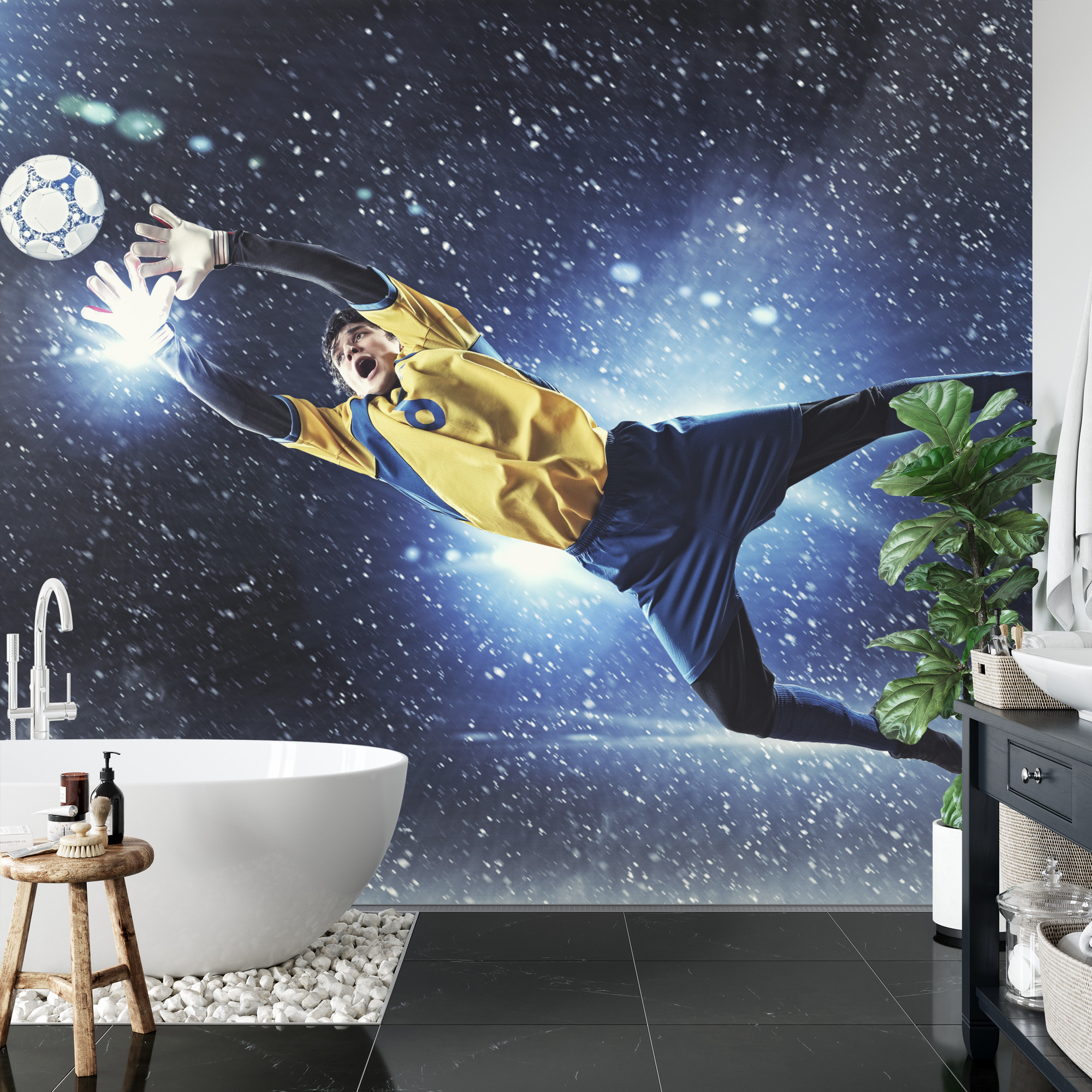 Emaga Fototapeta Bramkarz W Locie Vinyl Strukturalny 450x300