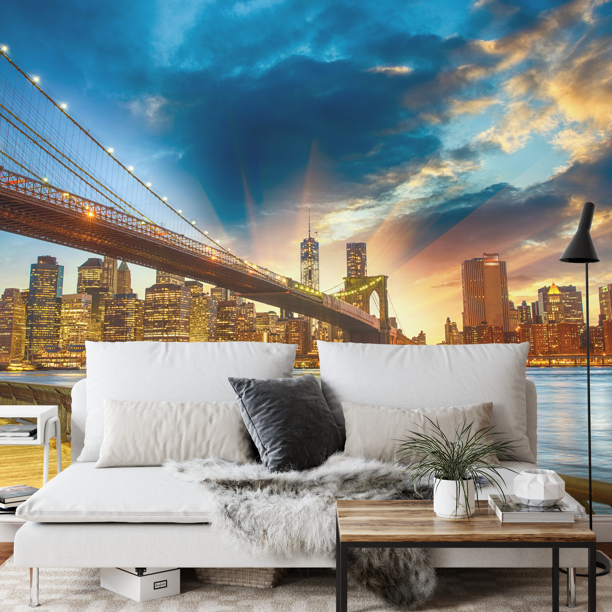 Emaga Fototapeta Widok Na Nowy Jork Vinyl Gładki 368x254