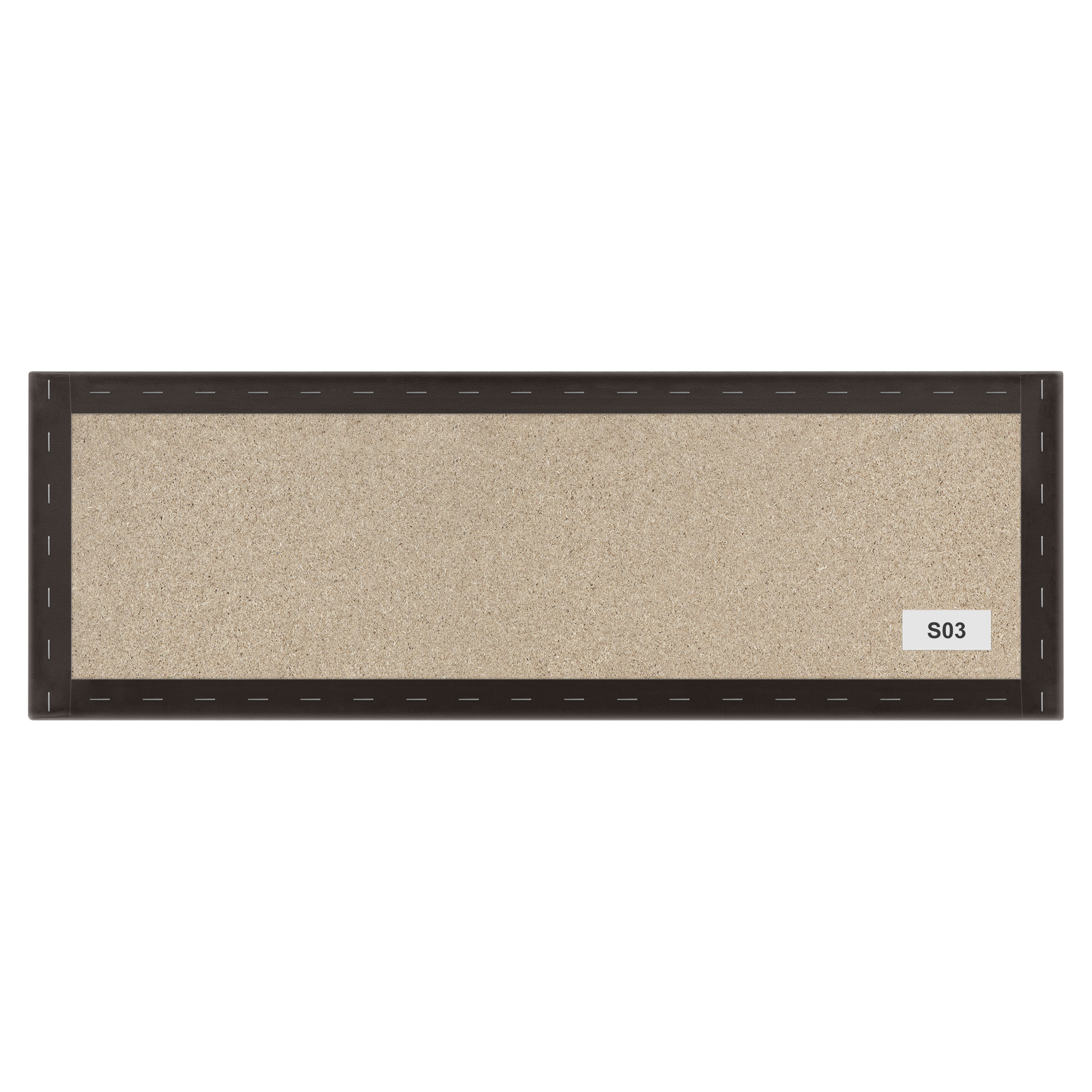 Panel tapicerowany brązowy 90x15